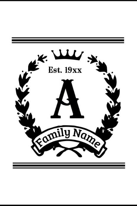 family crest printable