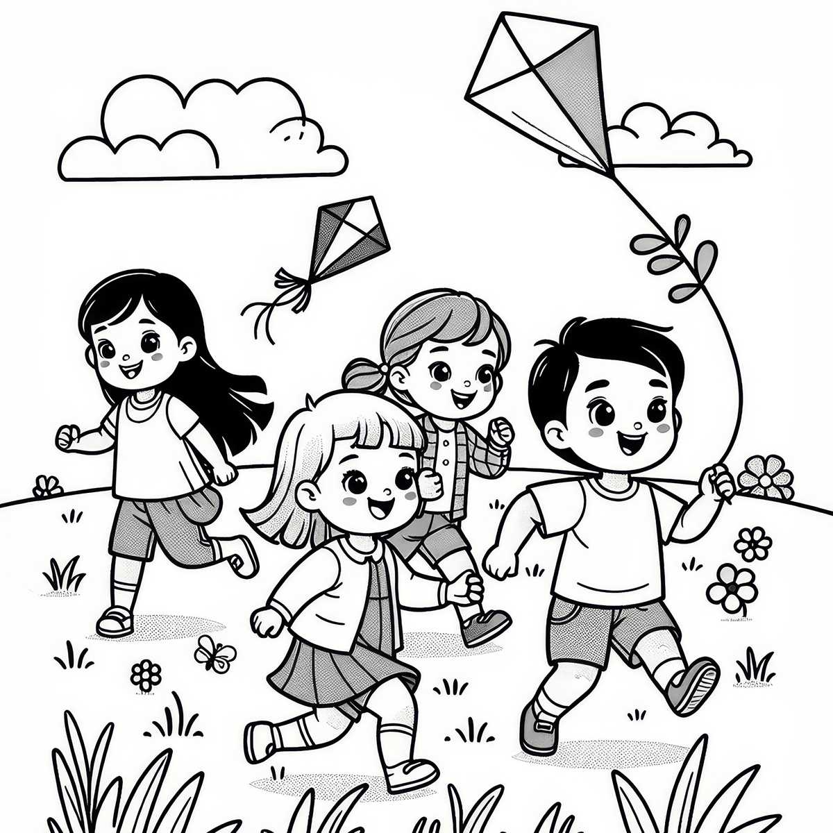 field day coloring page free printable
