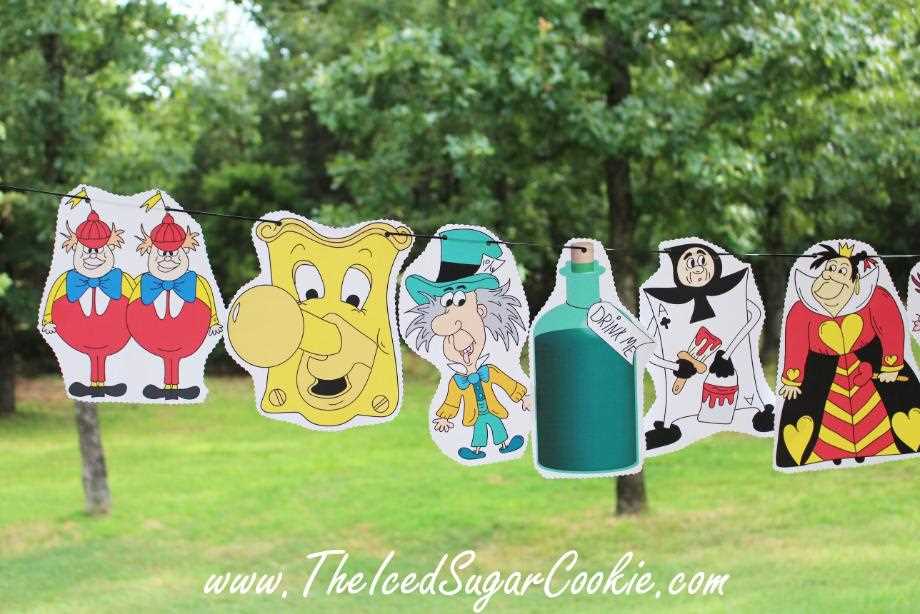 free alice in wonderland printables