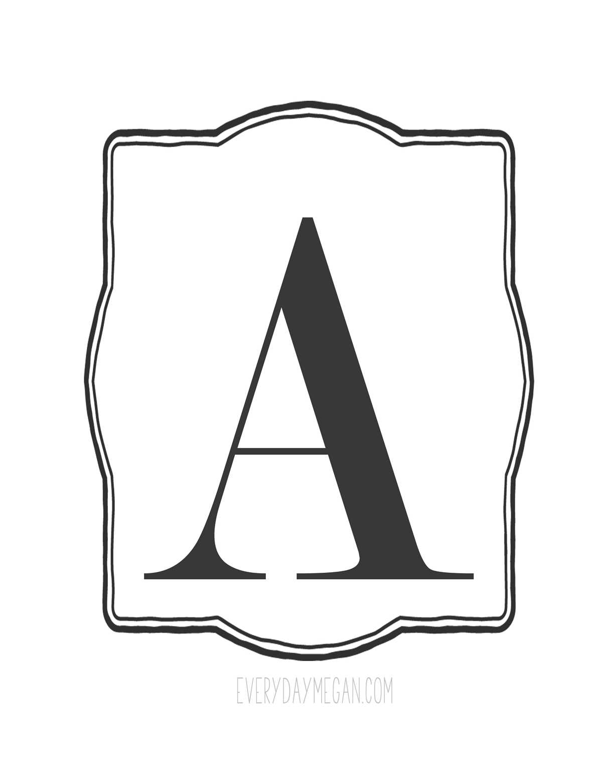 free banner letters printable
