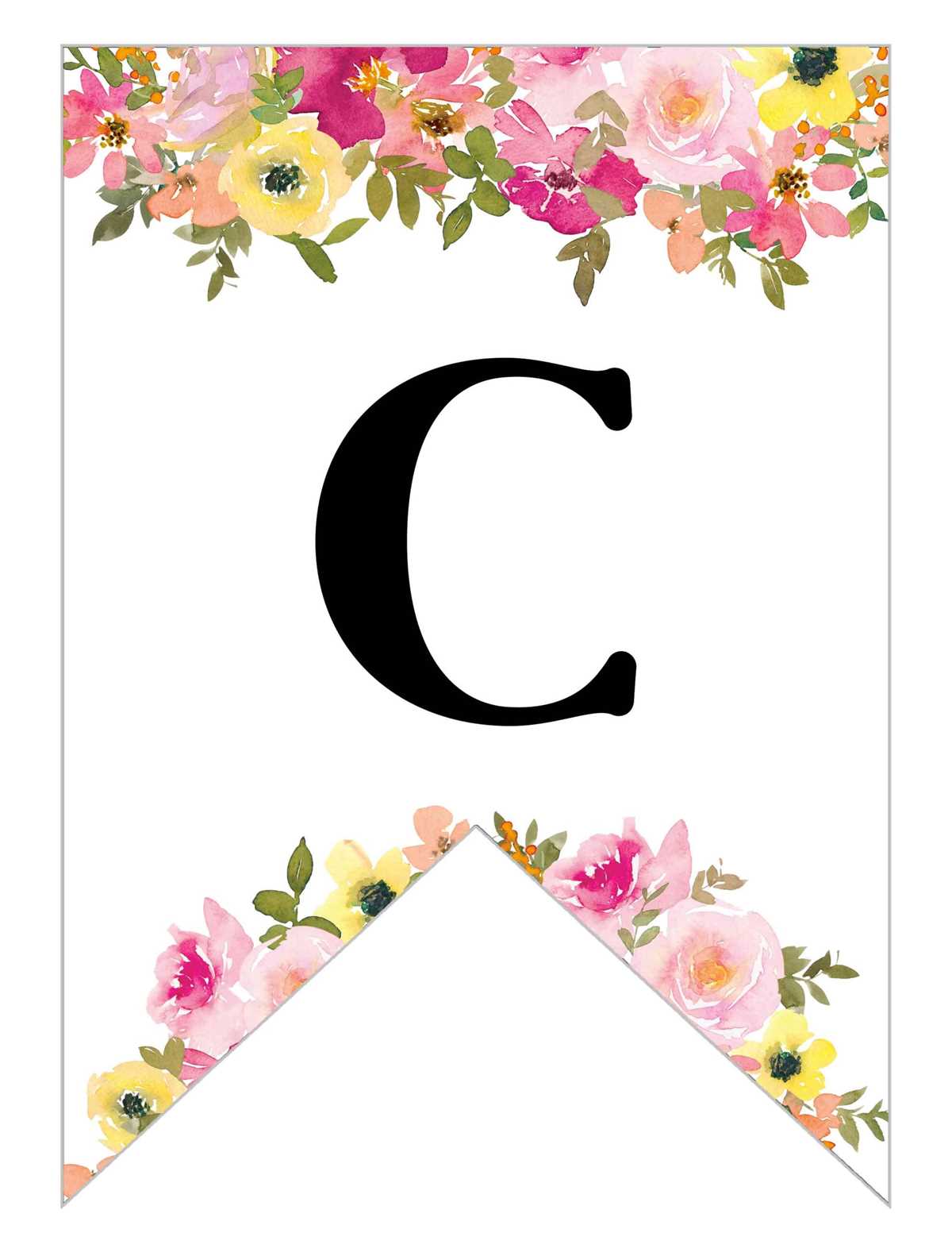 free banner letters printable