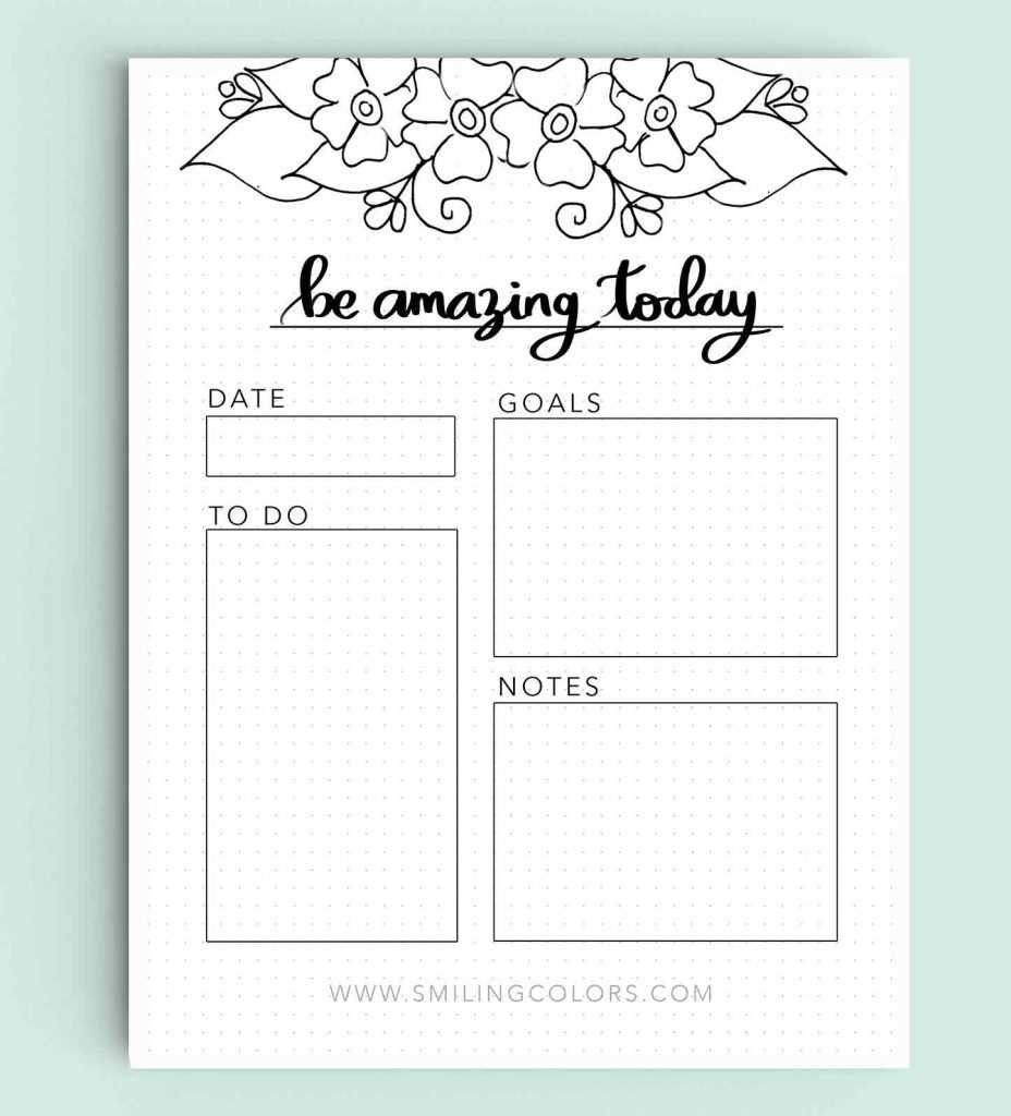 free bullet journal printables