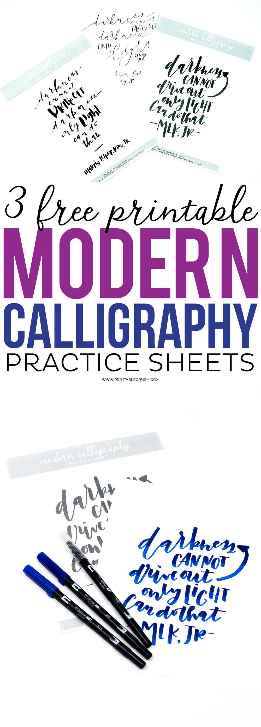 free calligraphy practice sheets printable