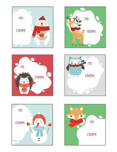 free christmas tags printable templates