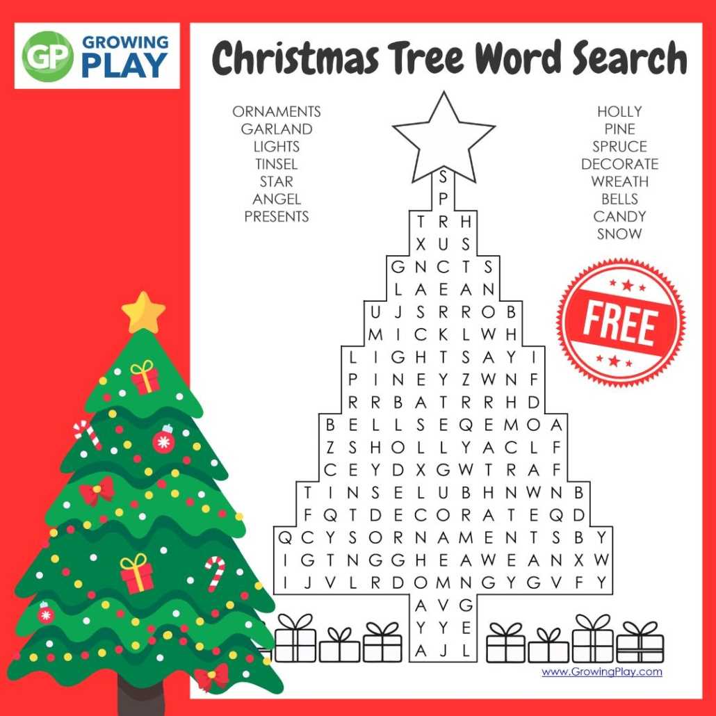 free christmas word searches printable