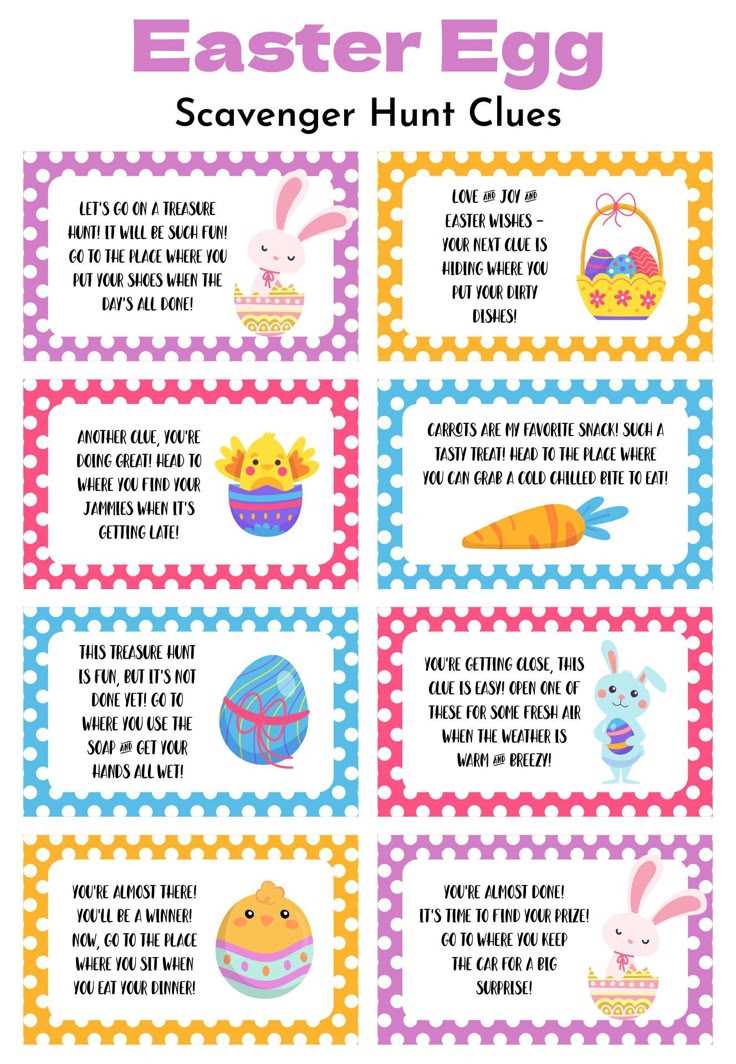 free easter scavenger hunt printables free easter scavenger hunt printables