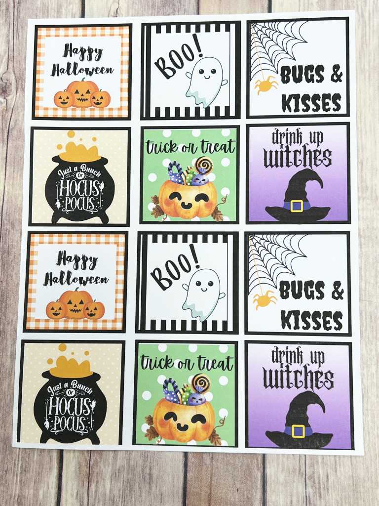 free halloween printable gift tags