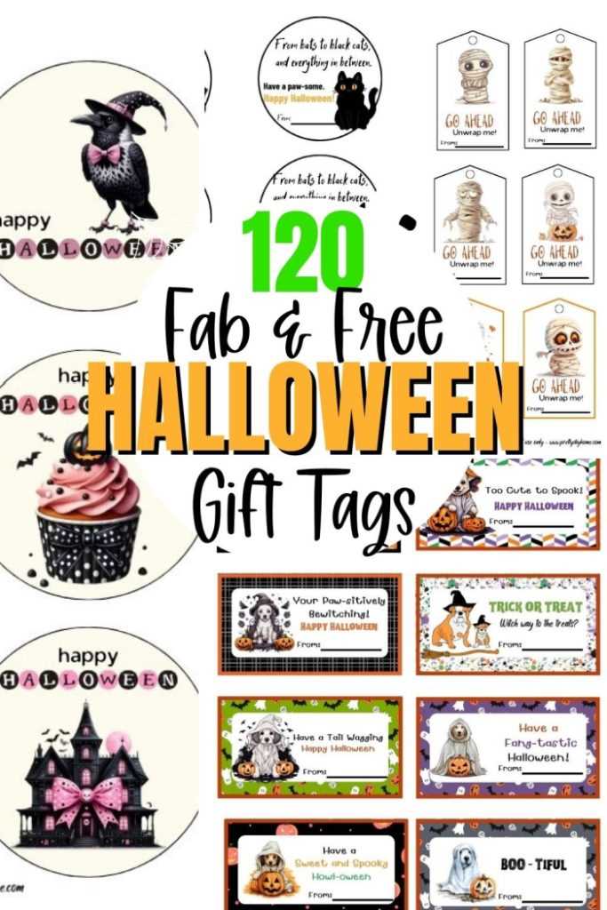 free halloween printable gift tags