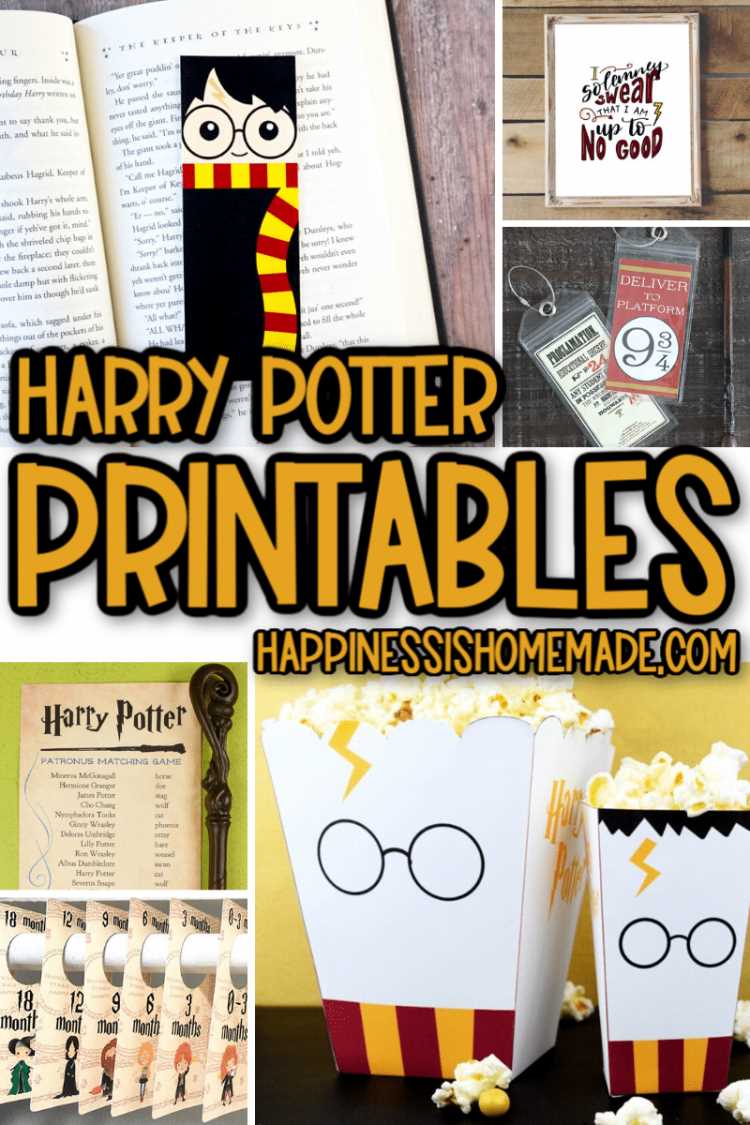 free harry potter printables
