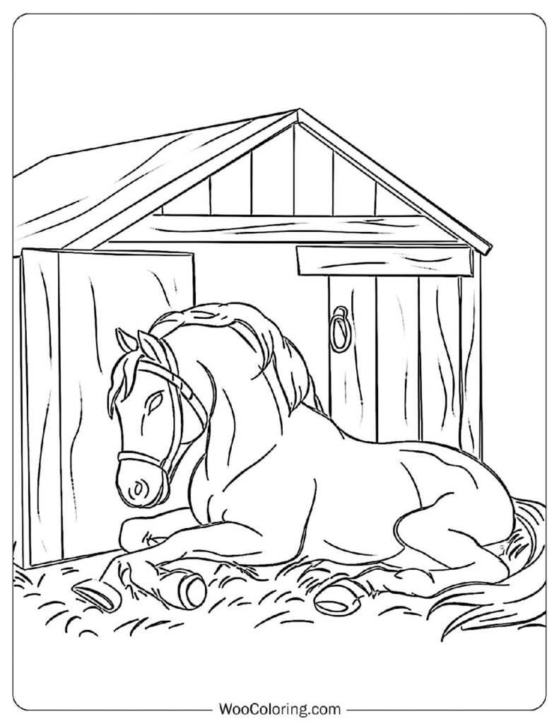 free horse coloring pages printable