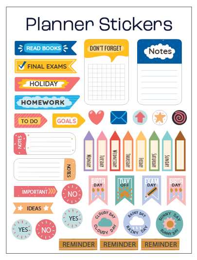 free planner sticker printables free planner sticker printables