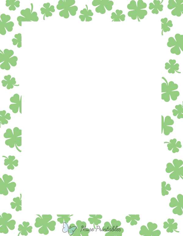 free printable 4 leaf clover
