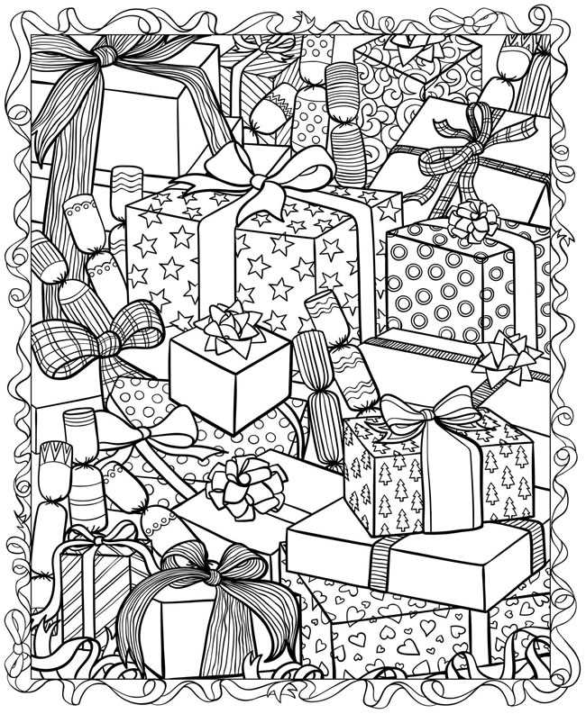 free printable adult coloring pages christmas