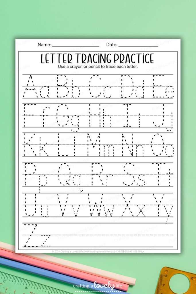 free printable alphabet tracing worksheets