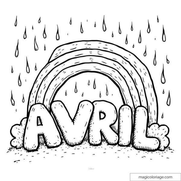 free printable april coloring pages