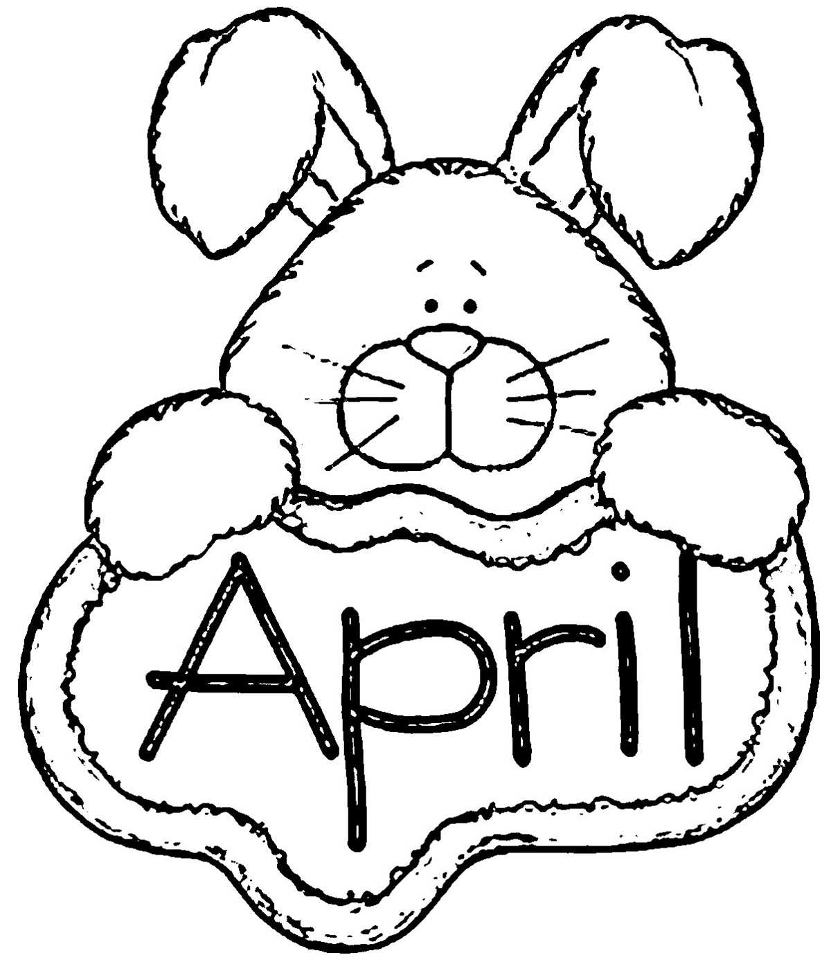 free printable april coloring pages