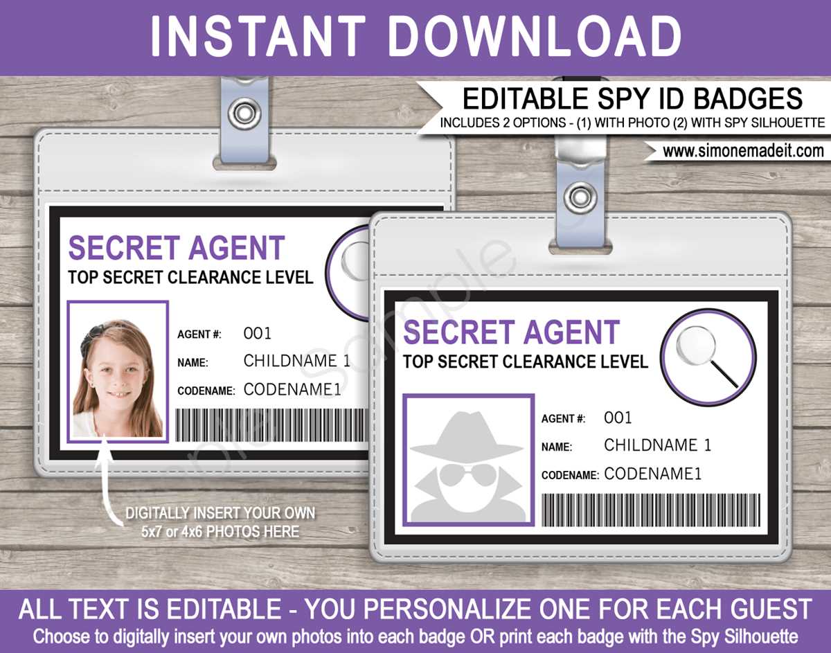 free printable badge template
