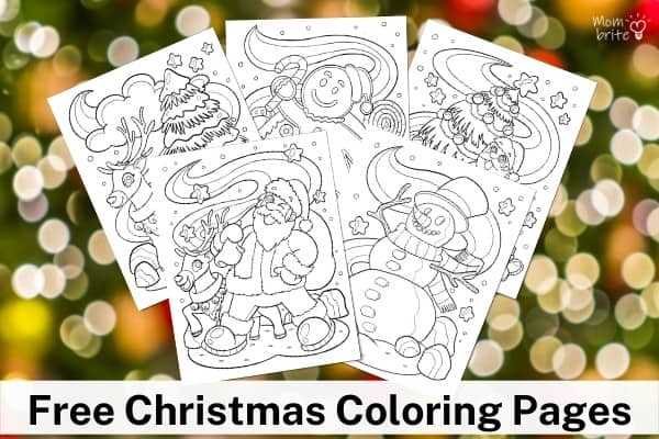 free printable christmas cards coloring pages