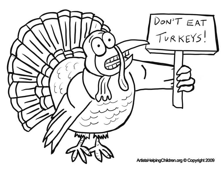 free printable coloring pages of turkeys