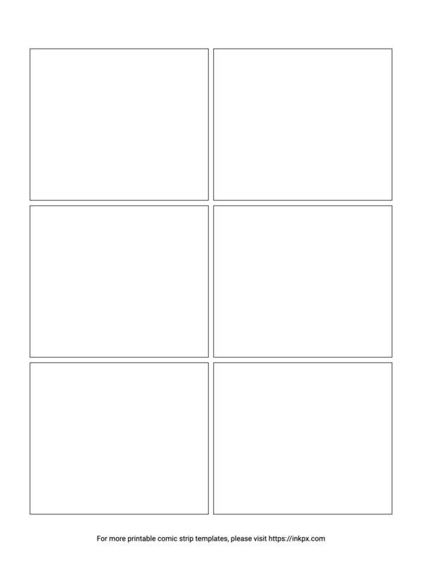 free printable comic strip template