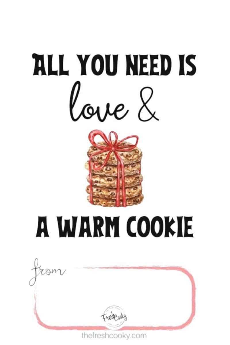 free printable cookie tags
