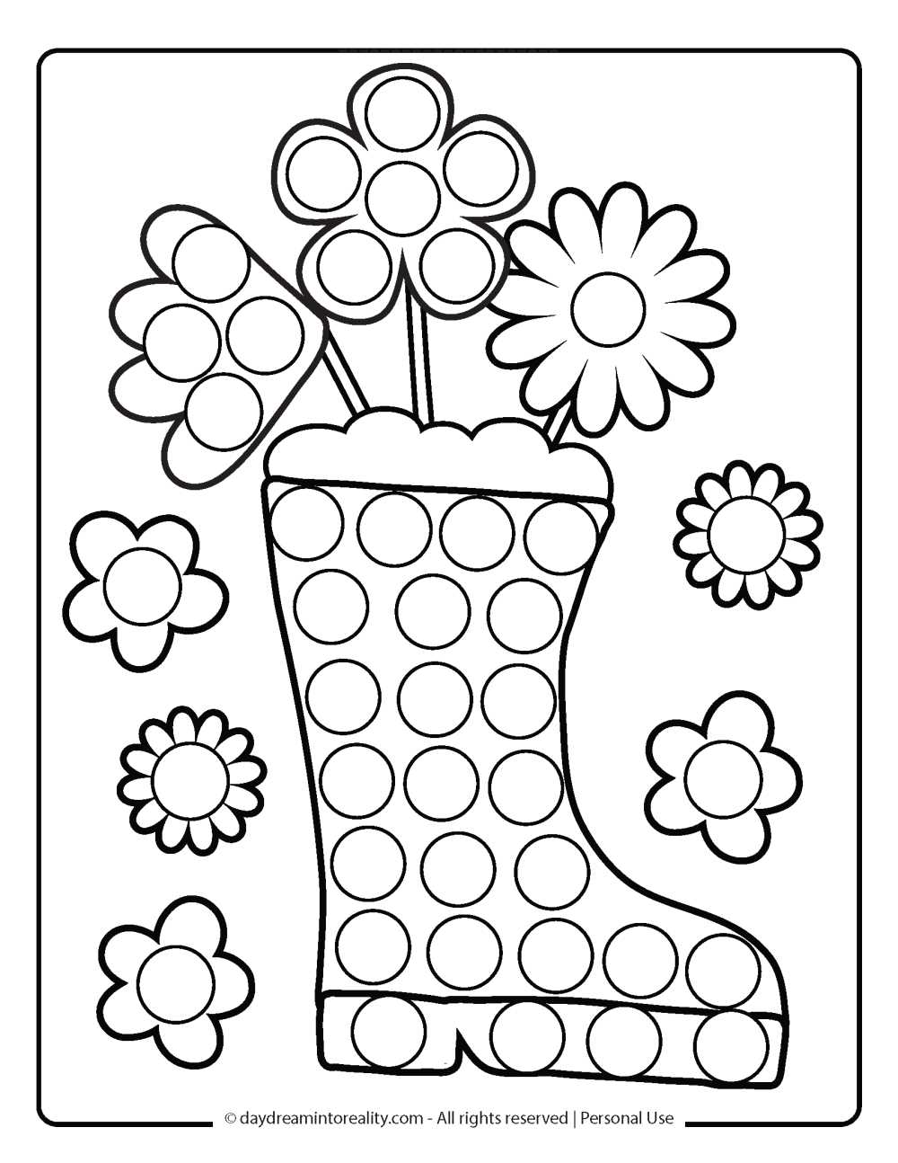 free printable dauber coloring pages