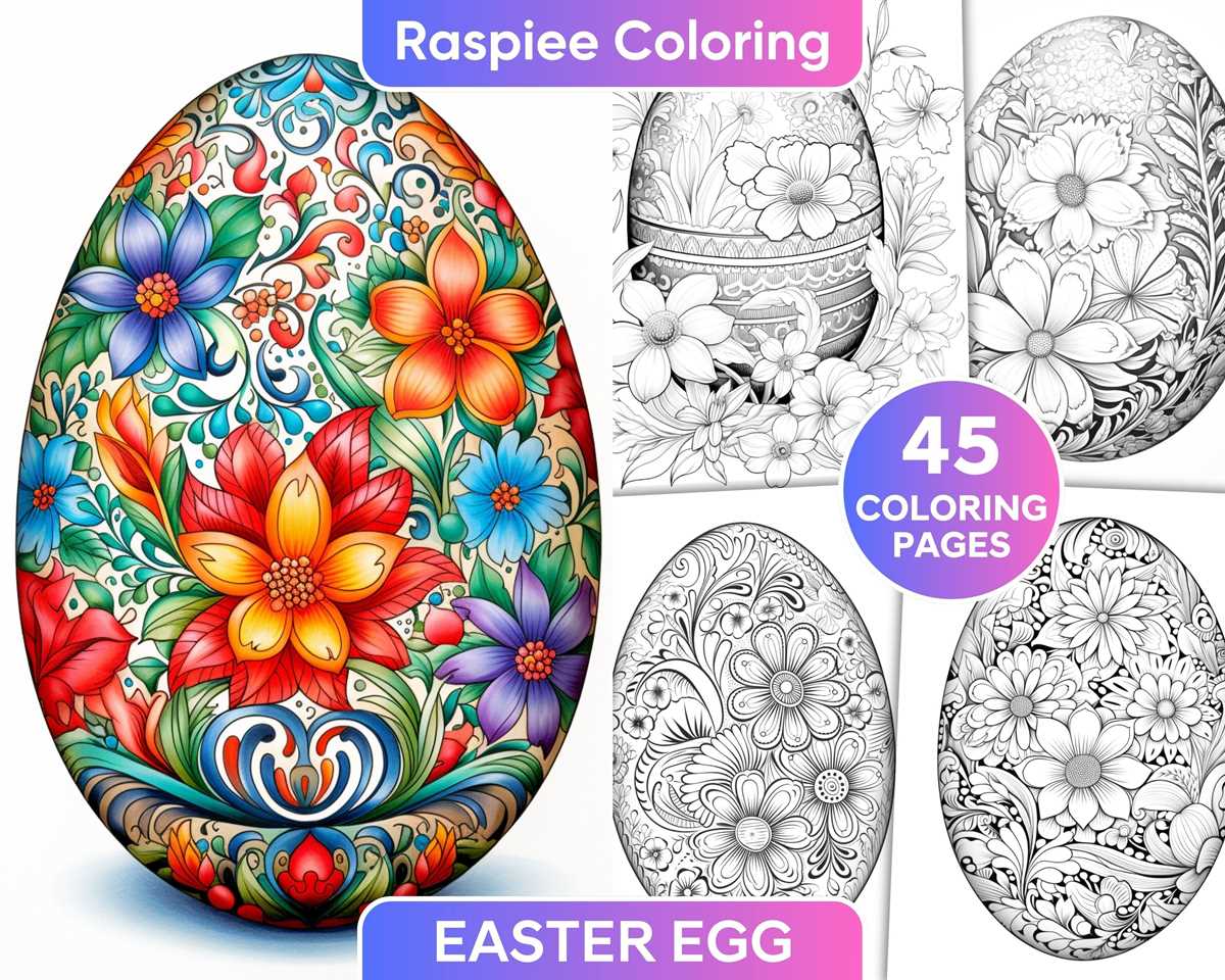 free printable easter egg colouring pages