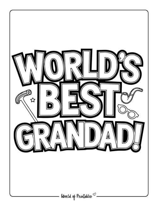 free printable fathers day coloring pages for grandpa