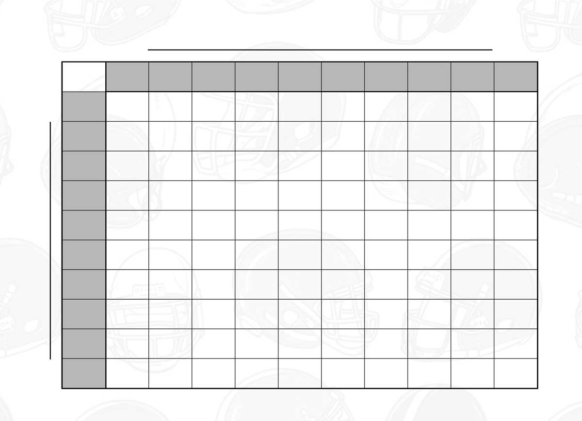 free printable football squares 100
