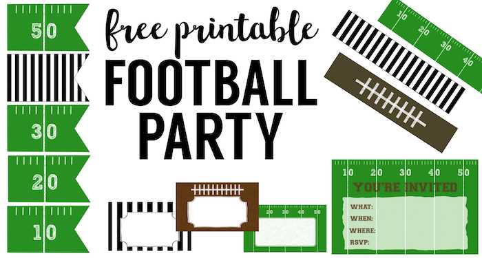 free printable football templates