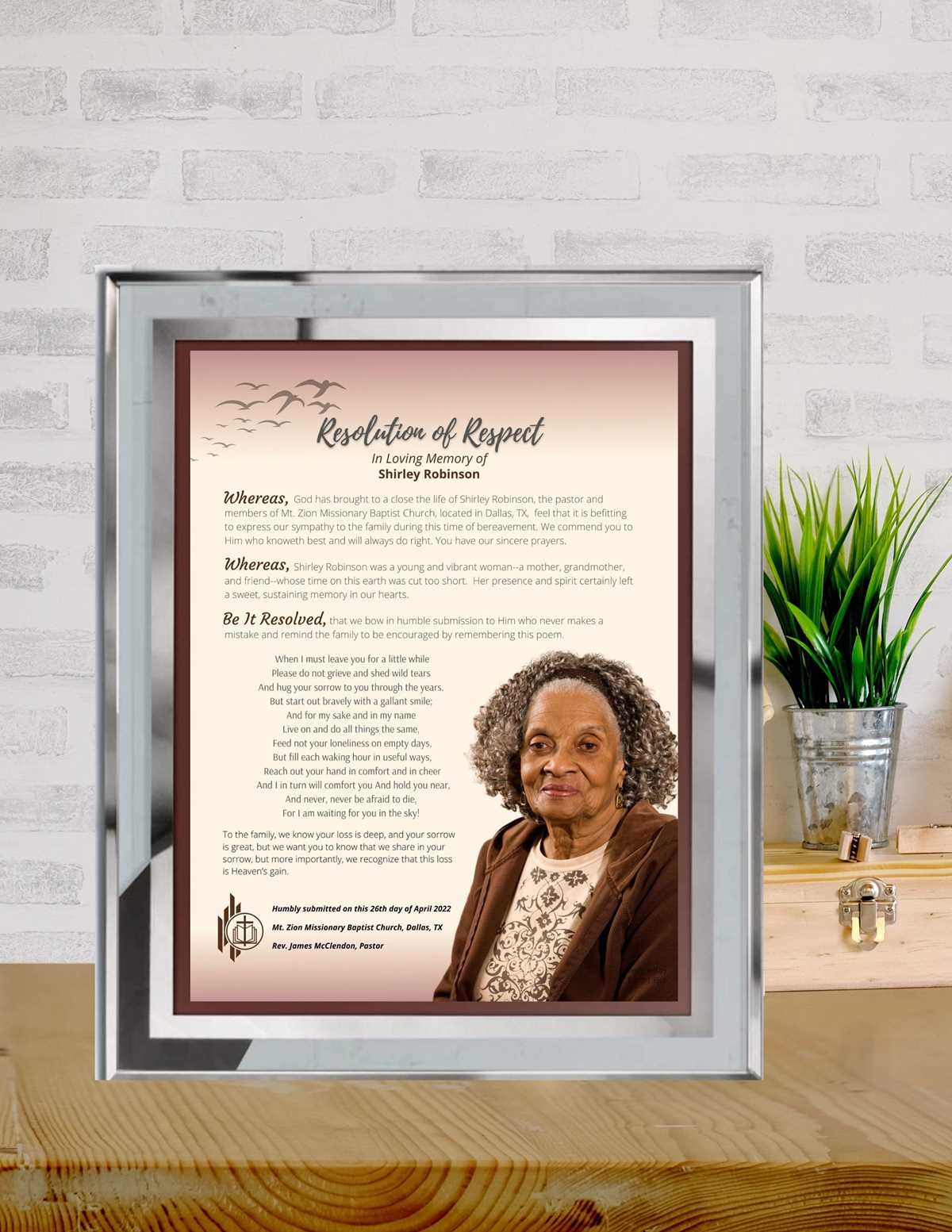 free printable funeral resolutions