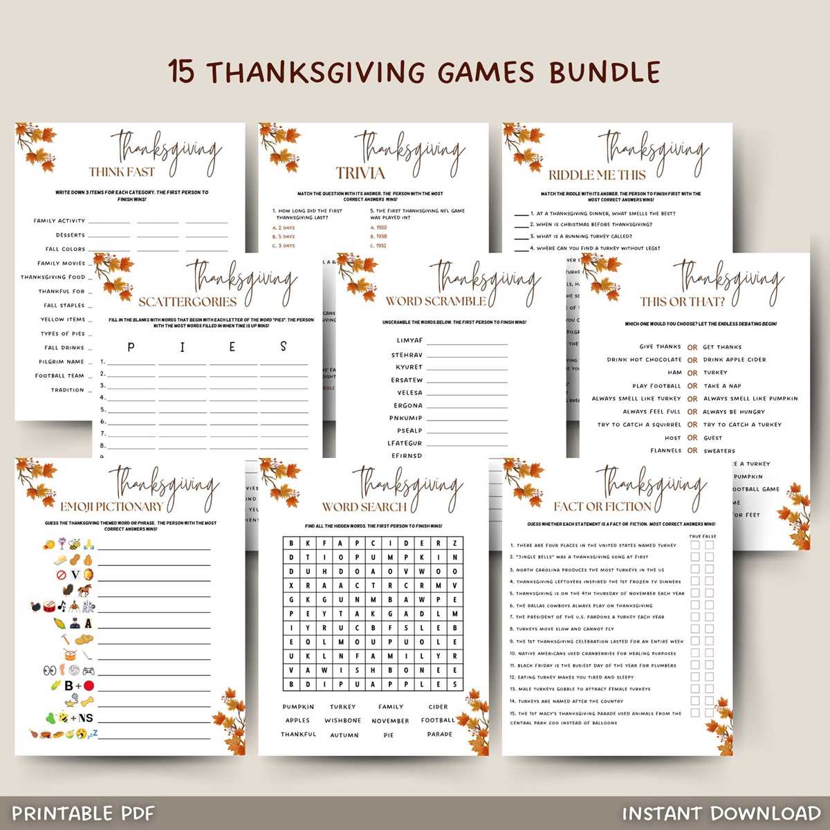 free printable games for adults