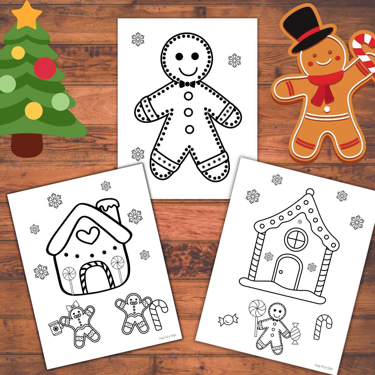 free printable gingerbread coloring pages