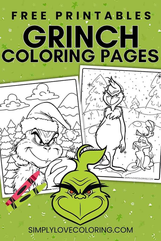 free printable grinch coloring sheets