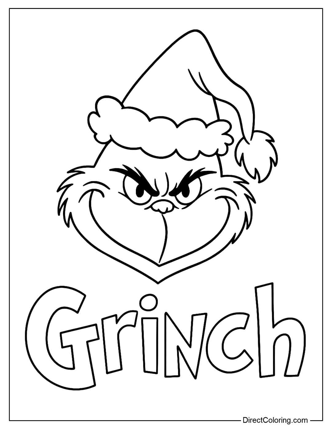 free printable grinch coloring sheets