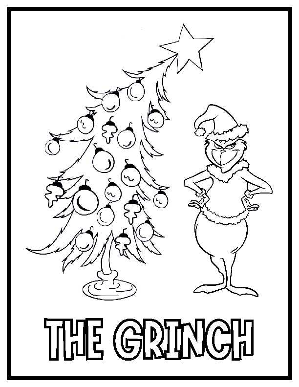 free printable grinch coloring sheets