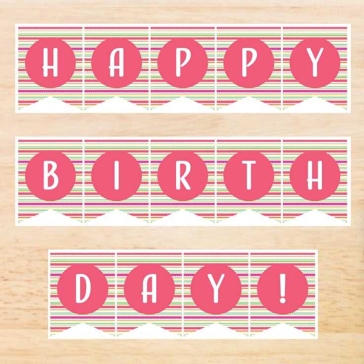 free printable happy birthday banner free printable happy birthday banner