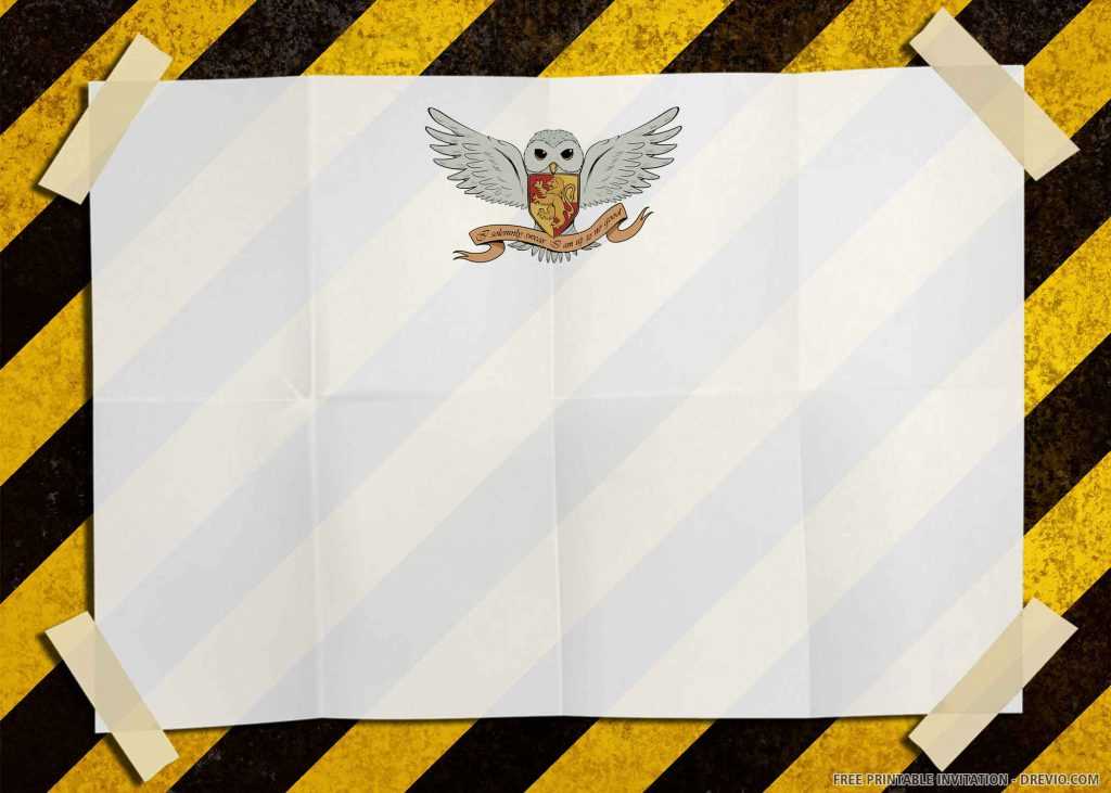 free printable hogwarts acceptance letter