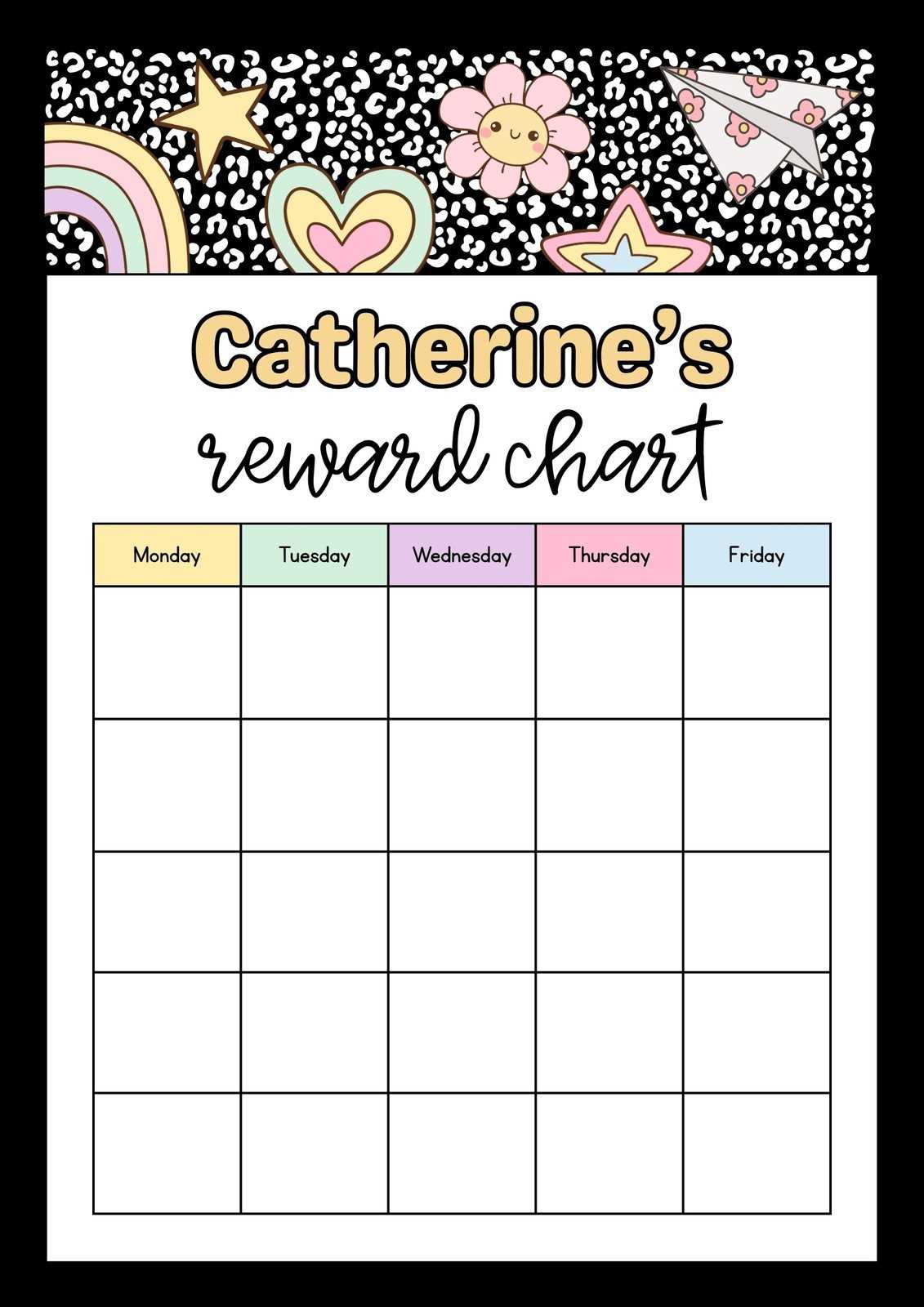 free printable incentive charts