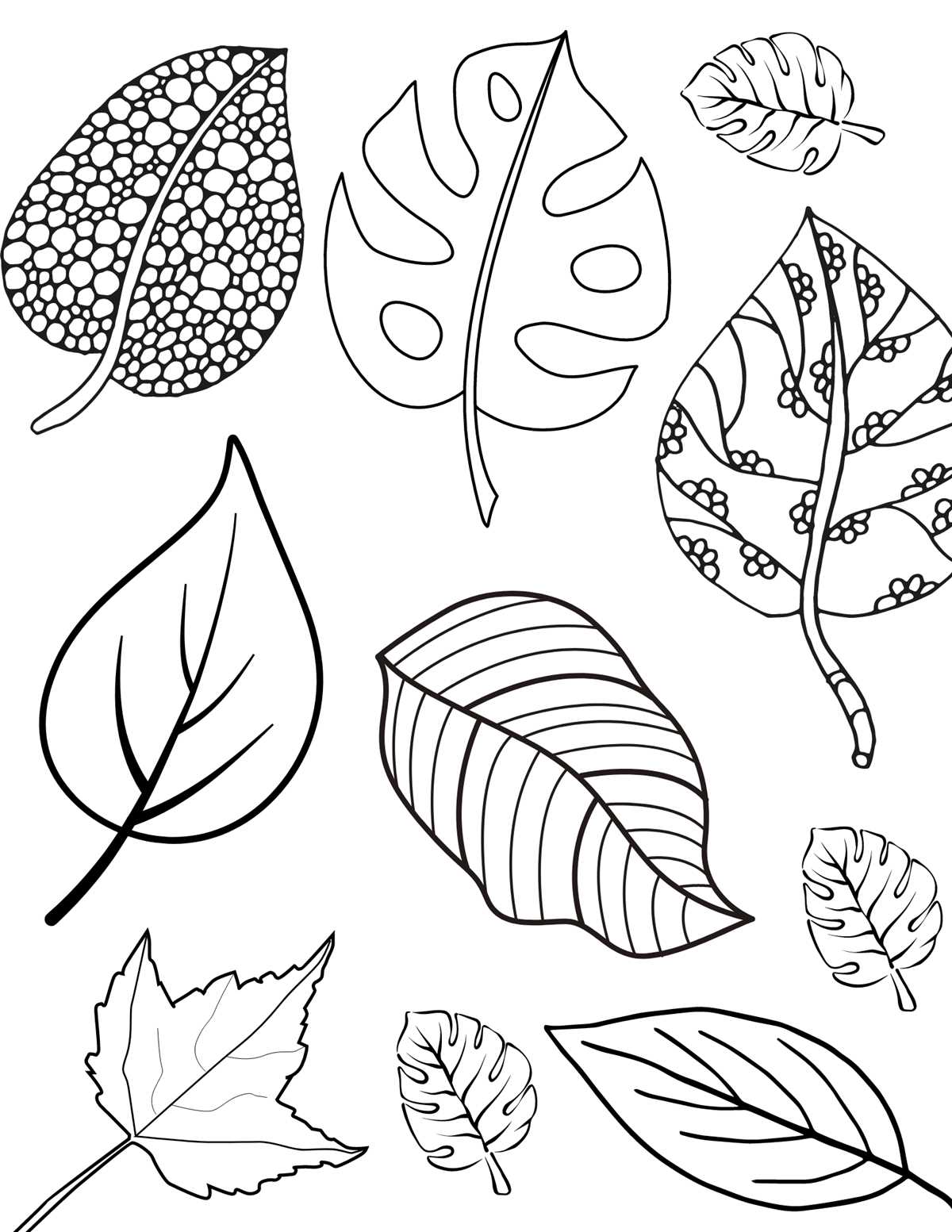 free printable leaves colouring pages free printable leaves colouring pages