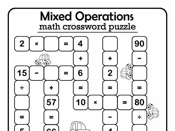 free printable math crossword puzzles