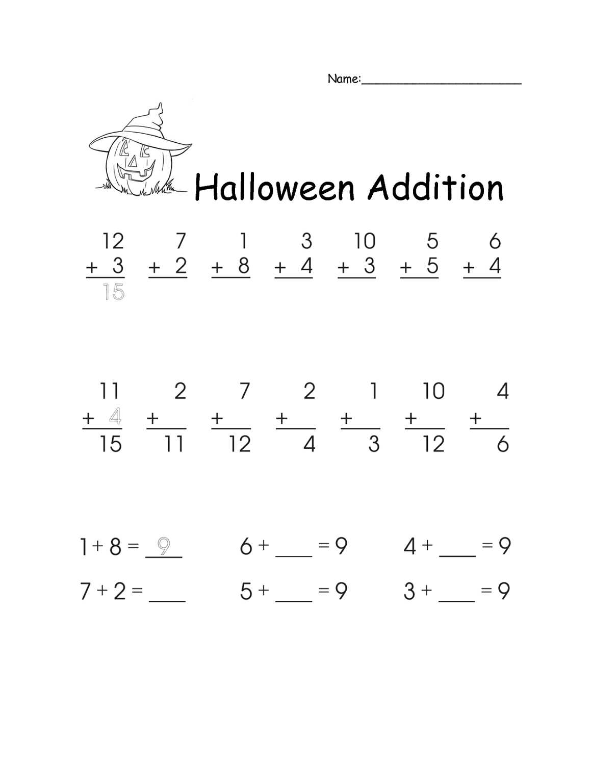 free printable math worksheets 1st grade