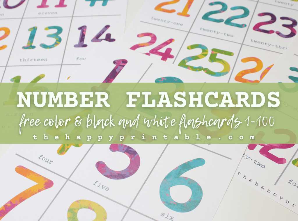 free printable number flash cards free printable number flash cards