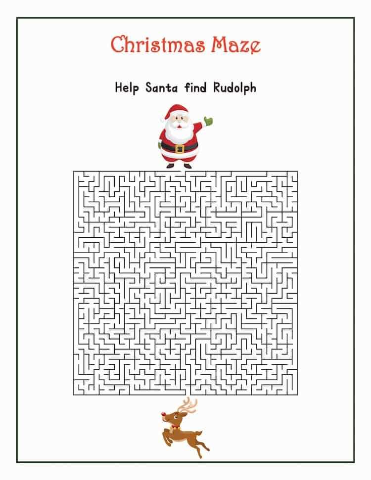 free printable printable christmas game
