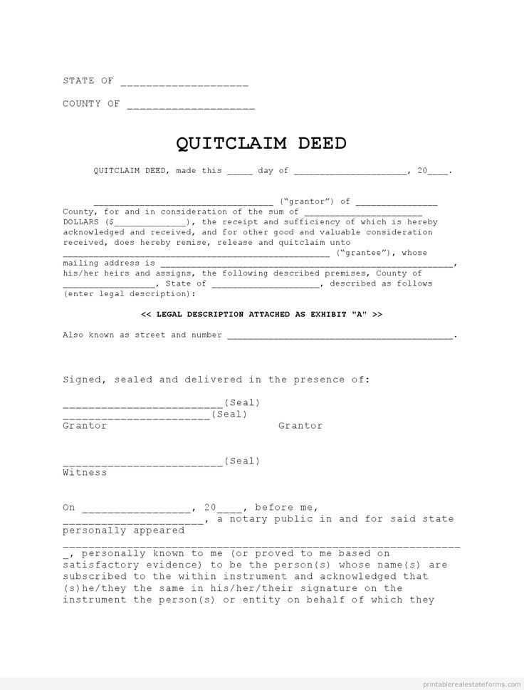free printable quit claim form free printable quit claim form