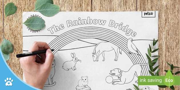 free printable rainbow bridge poem printable