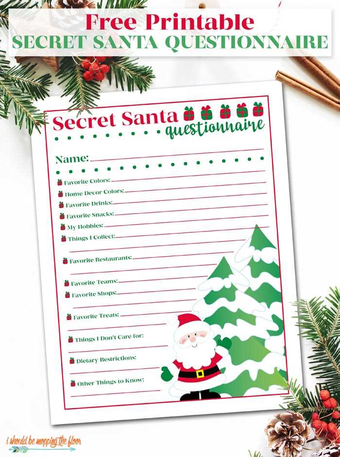 free printable secret santa wishlist free printable secret santa wishlist