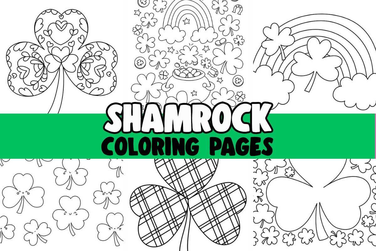 free printable shamrock coloring pages