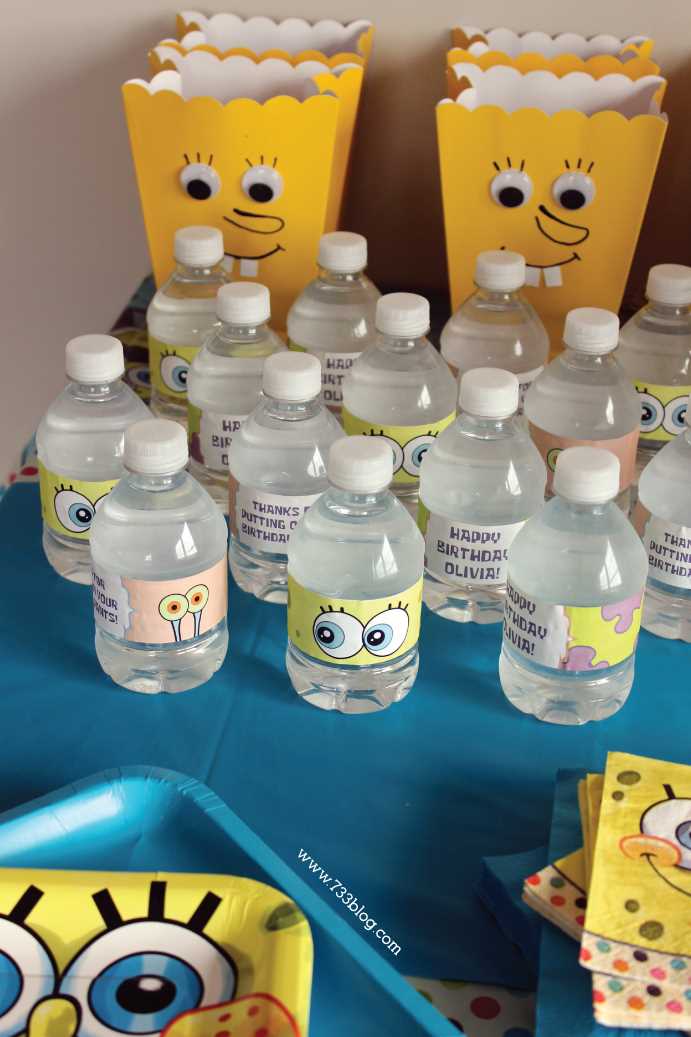 free printable spongebob food labels free printable spongebob food labels