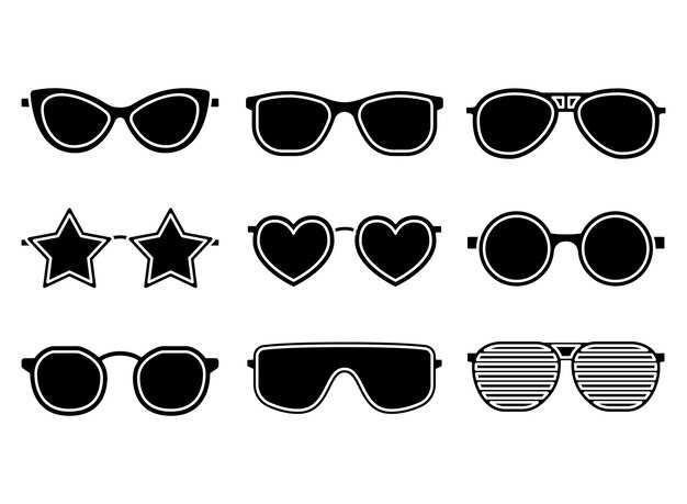 free printable sunglasses template